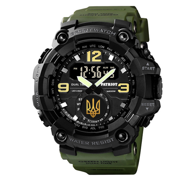 Patriot 004AGUAGD Тризуб золото Зелені + Коробка.