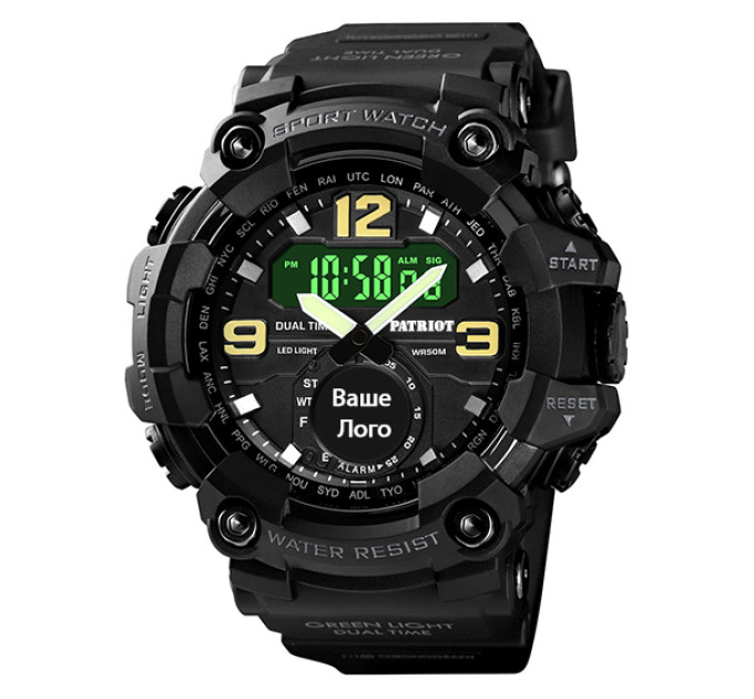 Patriot 004BK Ваше лого Чорні + Коробка