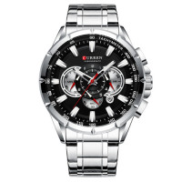 Curren 8363 Silver-Black