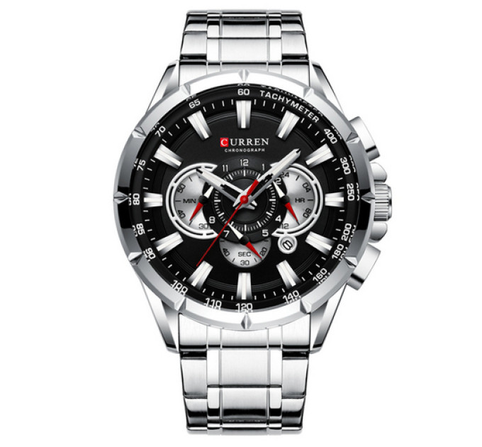 Curren 8363 Silver-Black