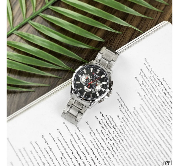 Curren 8363 Silver-Black