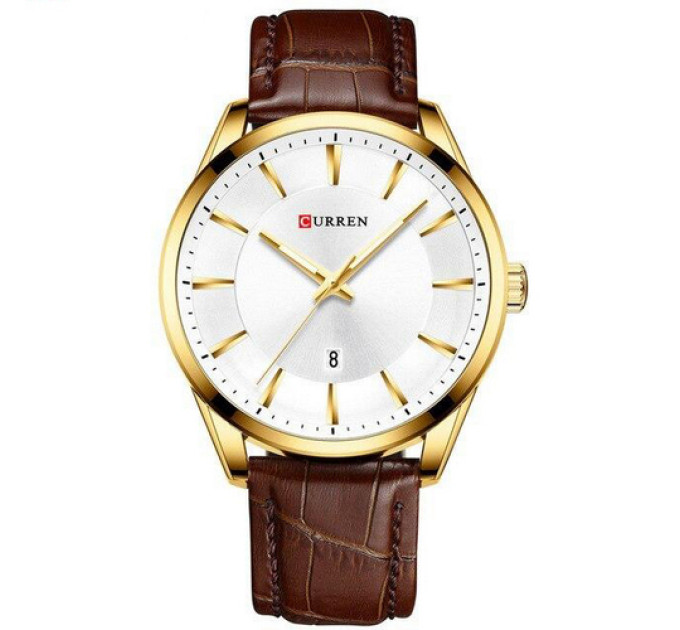 Curren 8365 Brown-Gold-White