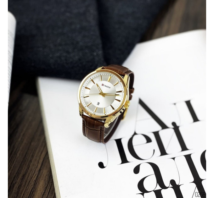 Curren 8365 Brown-Gold-White