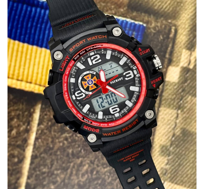Patriot 012BKRDDSNS ДСНС Чорні з червоним + Коробка