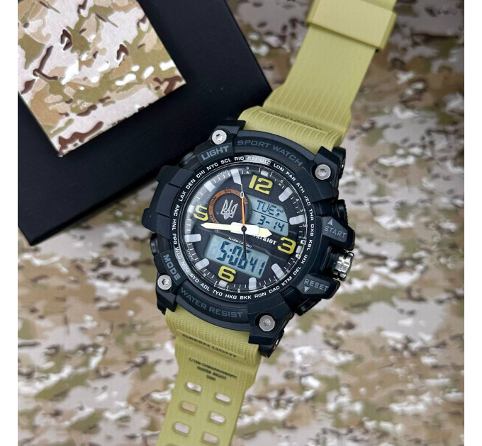 Patriot 012BKKHUASI Тризуб срібло Чорні з хакі. + Коробка