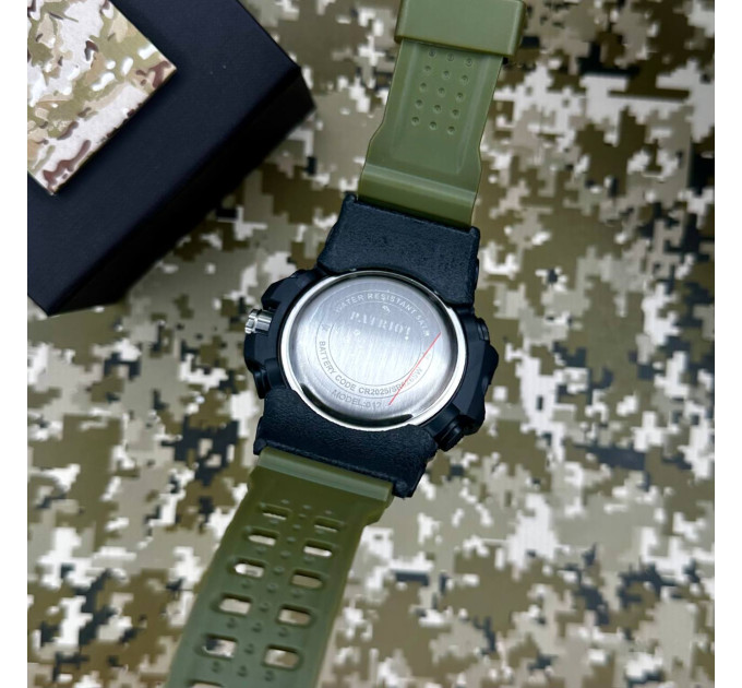Patriot 012AGUASI Тризуб срібло Чорні з зеленим + Коробка.