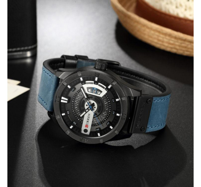 Curren 8301 Light Blue-Black