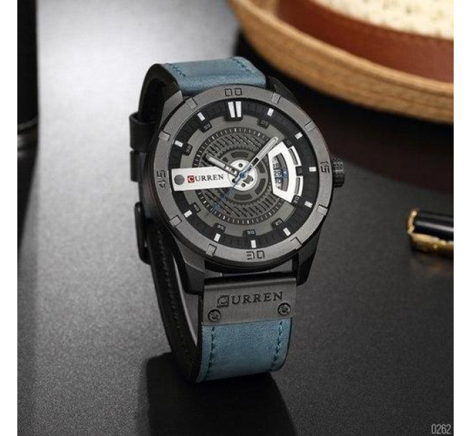 Curren 8301 Light Blue-Black