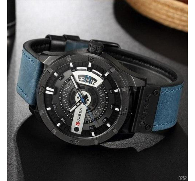 Curren 8301 Light Blue-Black