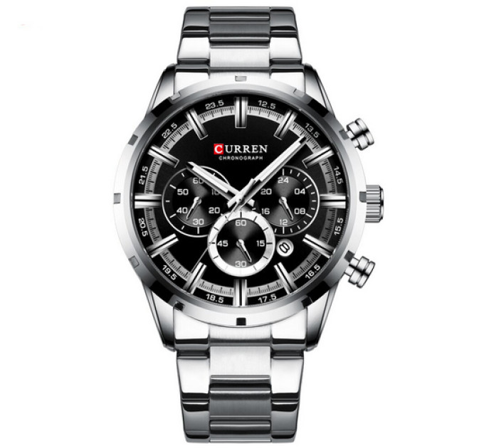 Curren 8355 Silver-Black
