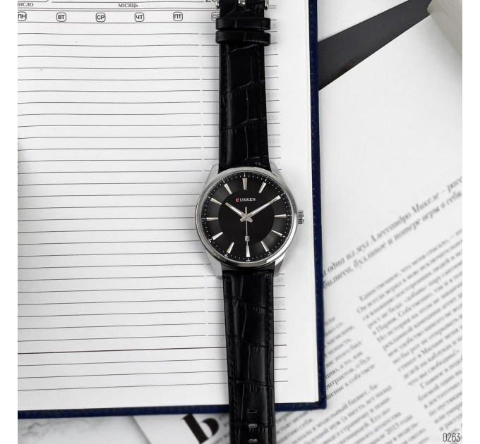 Curren 8365 Silver-Black