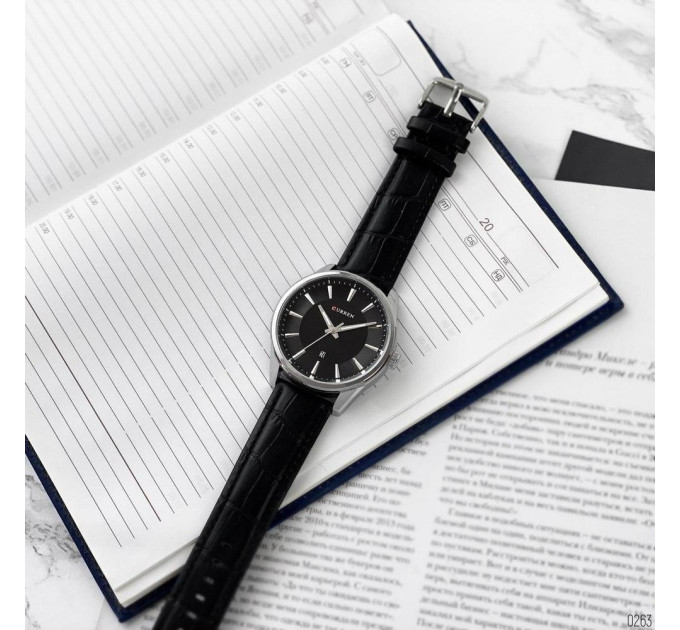 Curren 8365 Silver-Black