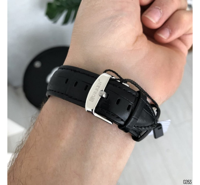 Curren 8365 Silver-Black