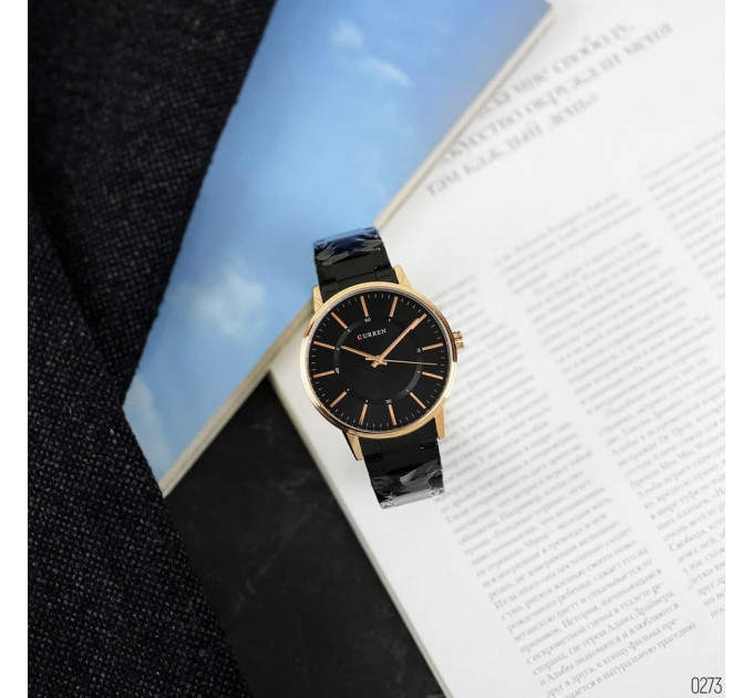 Curren 8385 Black-Gold