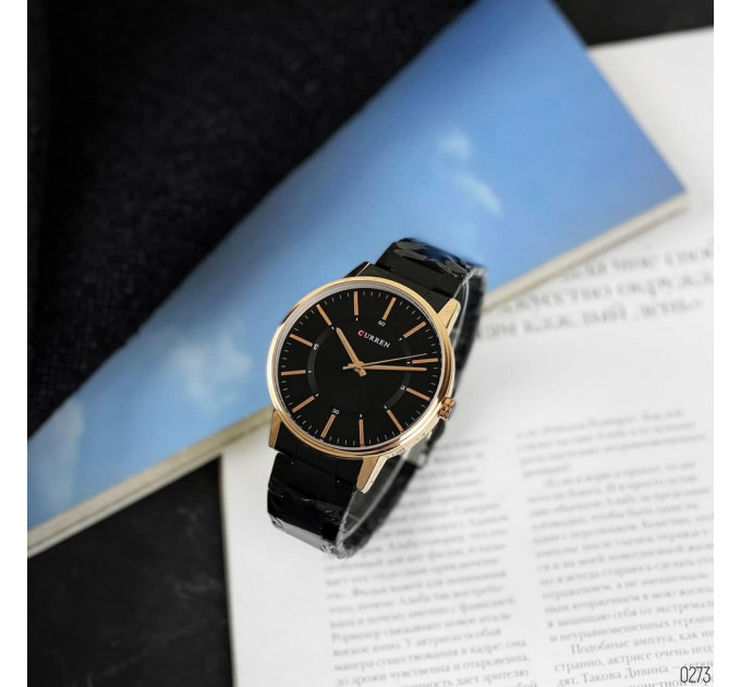 Curren 8385 Black-Gold