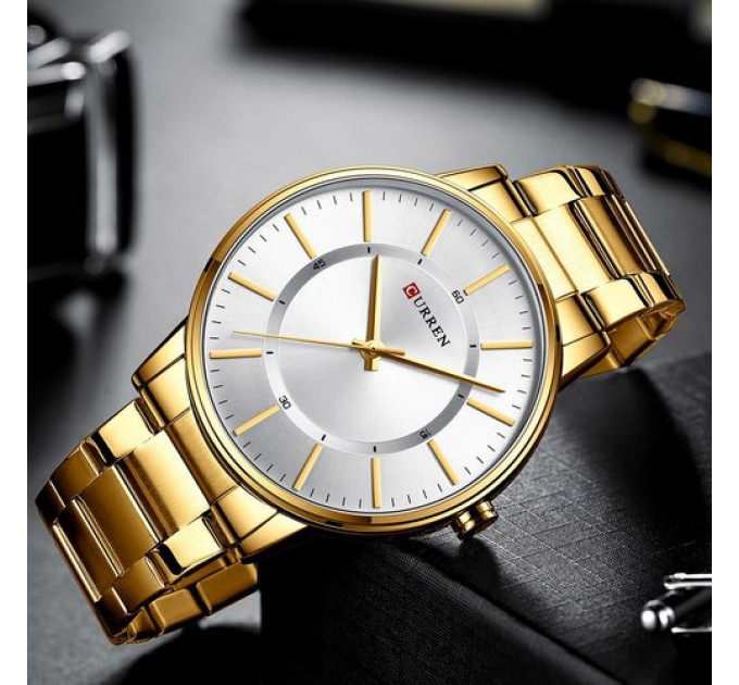 Curren 8385 Gold-White