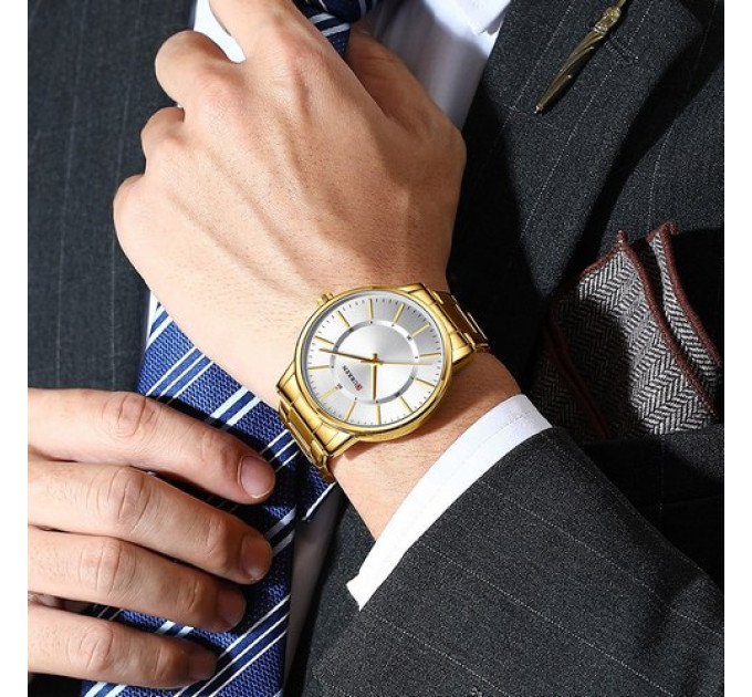 Curren 8385 Gold-White