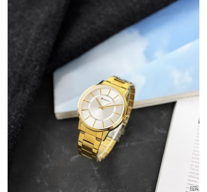 Curren 8385 Gold-White