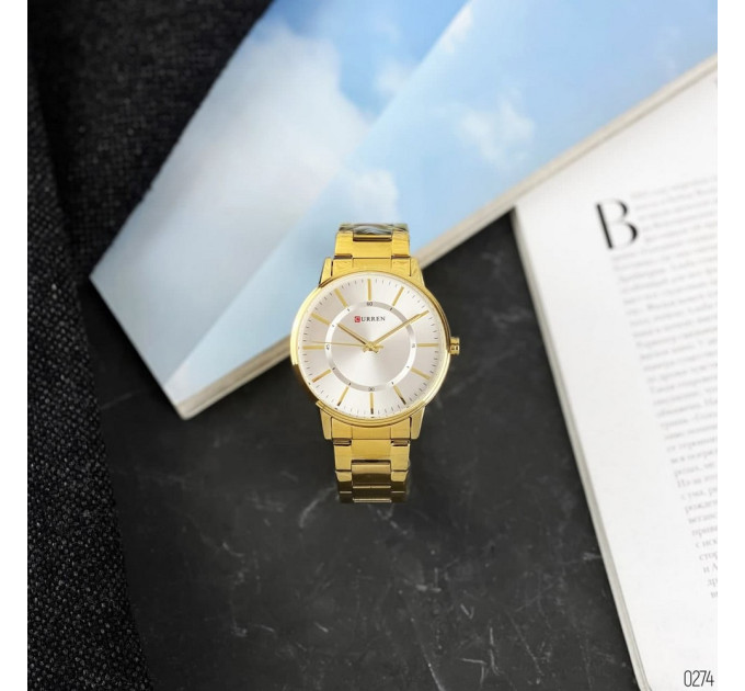 Curren 8385 Gold-White