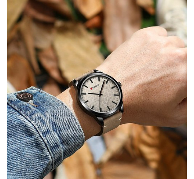 Curren 8386 Light Brown-Grey
