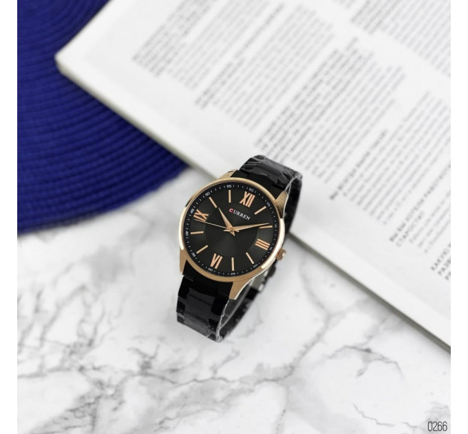Curren 8383 Black-Gold
