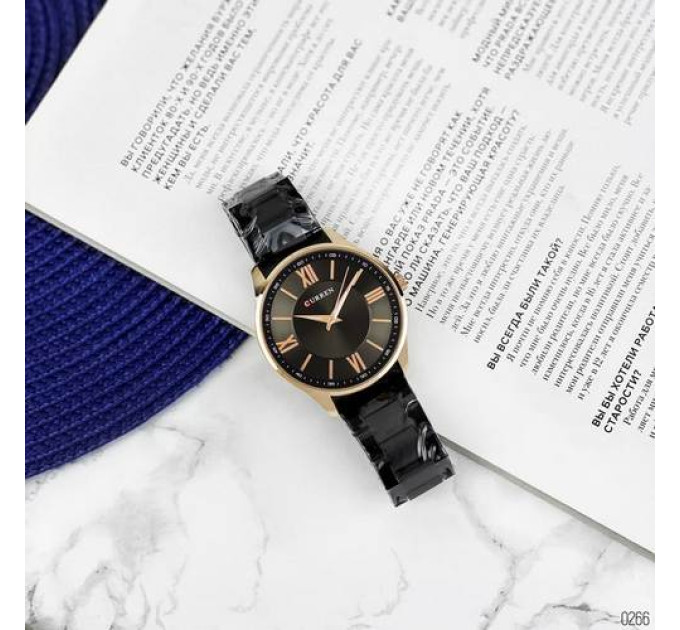 Curren 8383 Black-Gold
