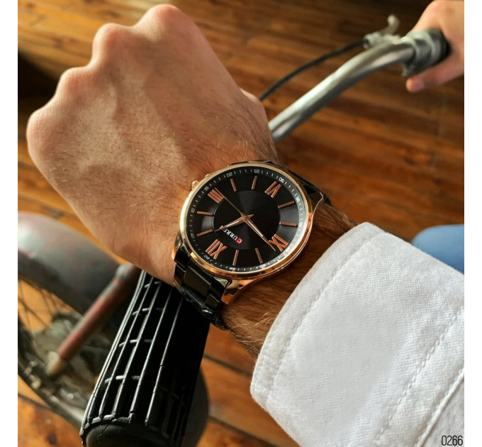 Curren 8383 Black-Gold