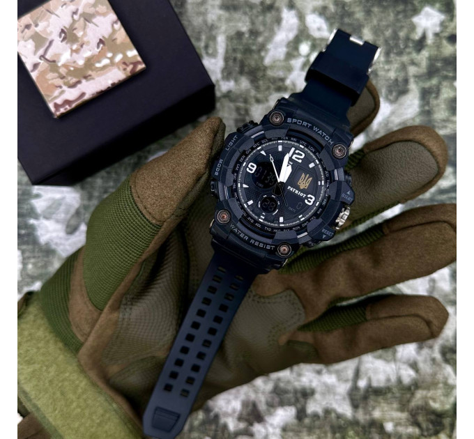 Patriot 006BKUAGD Тризуб золото Чорні + Коробка.