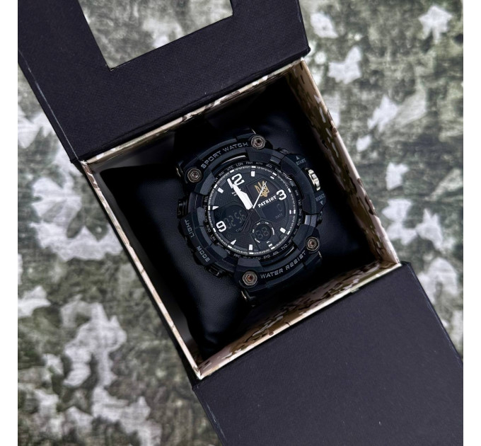 Patriot 006BKUAGD Тризуб золото Чорні + Коробка.