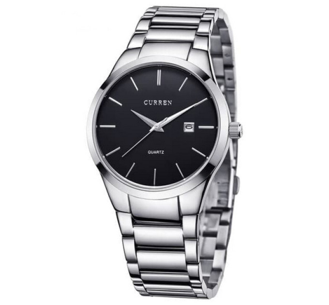 Curren 8106 Silver-Black