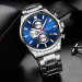 Curren 8368 Silver-Blue-Silver
