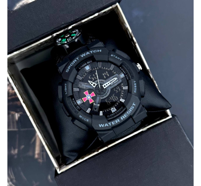 Patriot 005BKSU ЗСУ Чорні Паракордовий ремінець Black + Коробка.