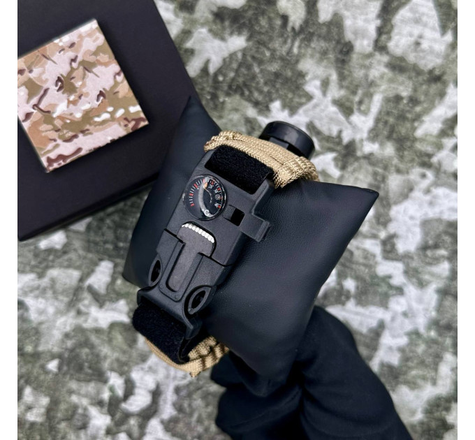 Patriot 005BKSU ЗСУ Чорні Паракордовий ремінець Khaki + Коробка