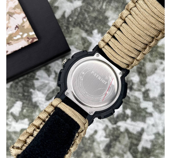 Patriot 005BKSU ЗСУ Чорні Паракордовий ремінець Khaki + Коробка