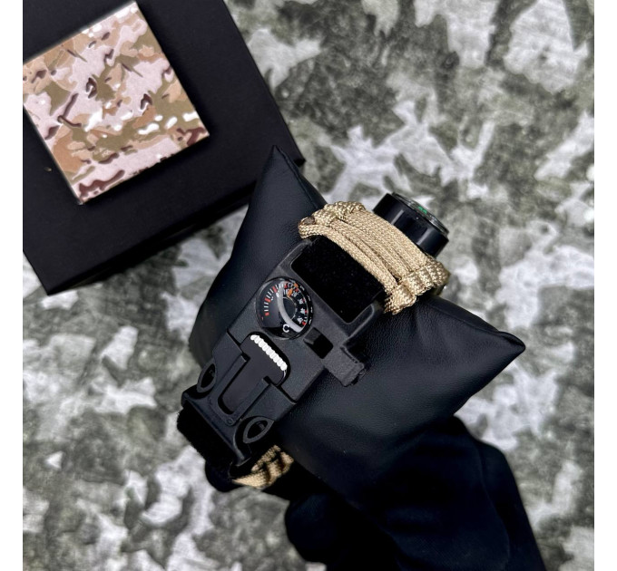 Patriot 005CMGRSU ЗСУ Зелений камуфляж Паракордовий ремінець Khaki + Коробка.