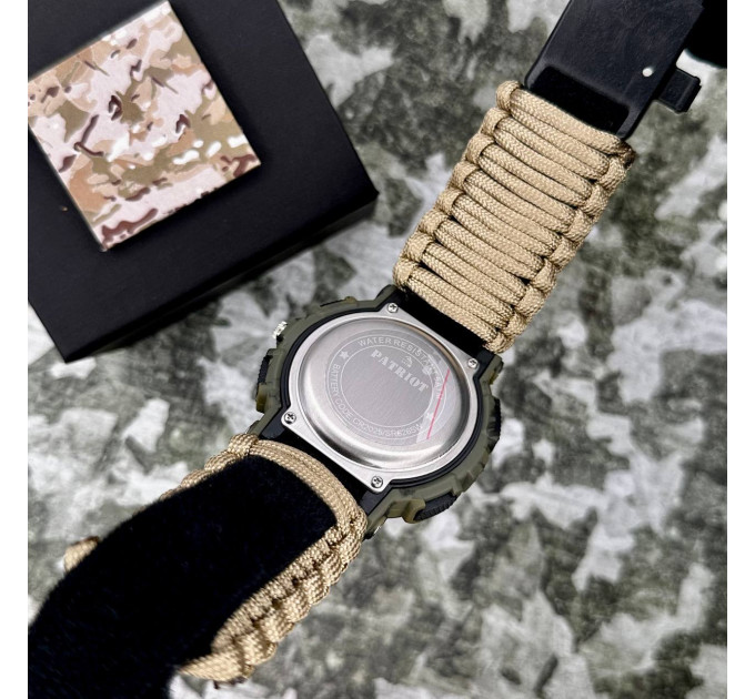 Patriot 005CMGRSU ЗСУ Зелений камуфляж Паракордовий ремінець Khaki + Коробка.
