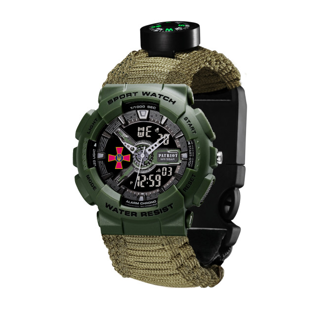 Patriot 005AGSU ЗСУ Паракордовий ремінець Army Green + Коробка.