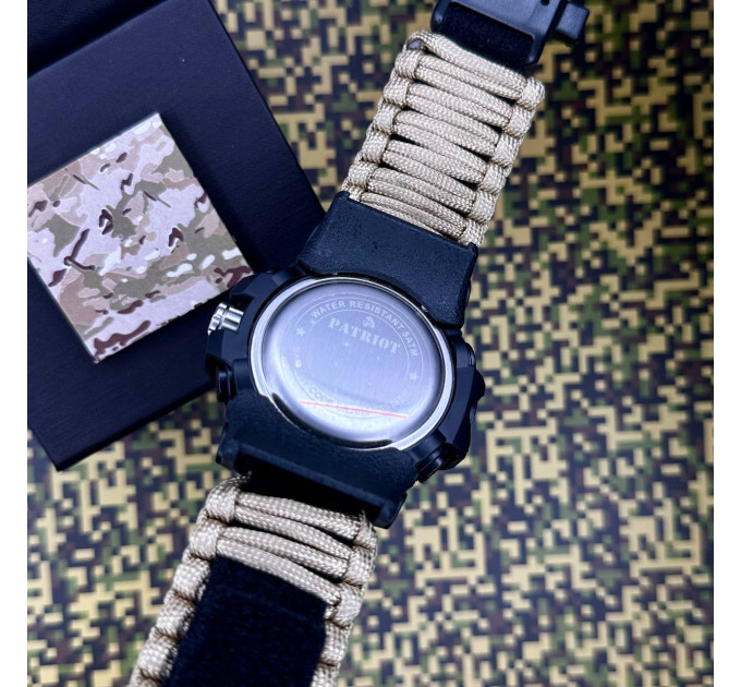 Patriot 012BKRDSU ЗСУ Чорні з червоним Паракордовий ремінець Khaki + Коробка
