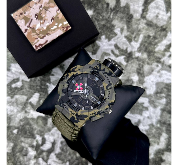 Patriot 005CMGRSU ЗСУ Зелений камуфляж Паракордовий ремінець Army Green + Коробка.