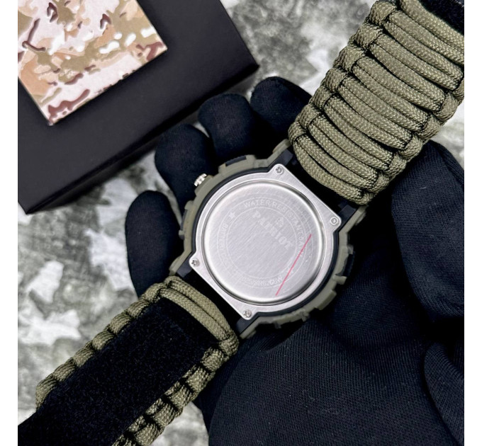 Patriot 005CMGRSU ЗСУ Зелений камуфляж Паракордовий ремінець Army Green + Коробка.