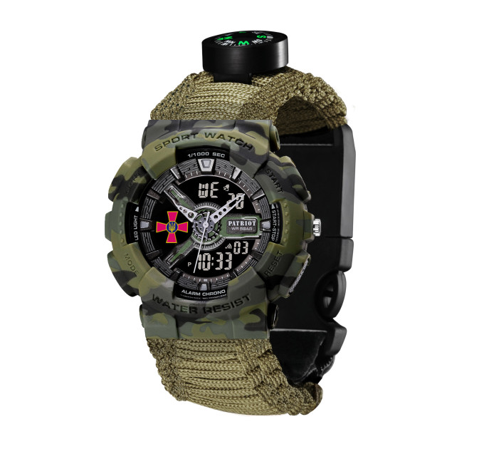 Patriot 005CMGRSU ЗСУ Зелений камуфляж Паракордовий ремінець Army Green + Коробка.