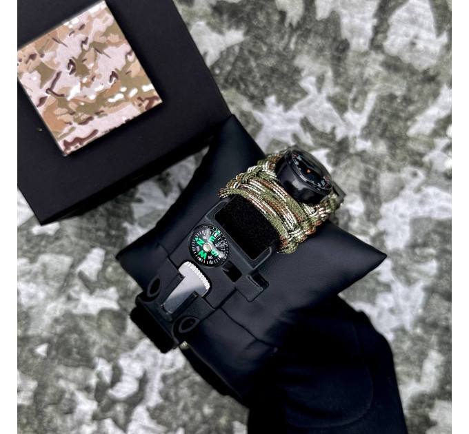 Patriot 005CMGRSU ЗСУ Зелений камуфляж Паракордовий ремінець Camo Green + Коробка.