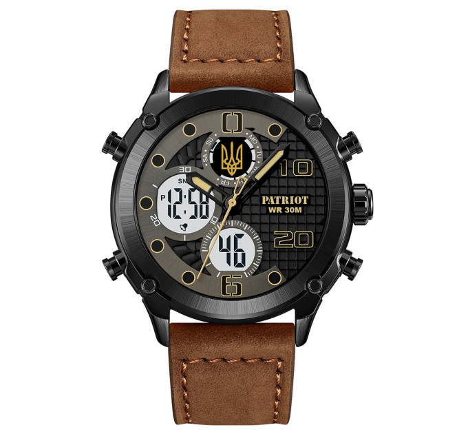 Patriot 017BKBR Тризуб золото Black-Brown