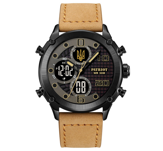 Patriot 017BKBKBR Тризуб золото Black-Black-Light Brown.