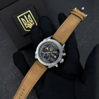 Patriot 016 Silver-Black-Brown Тризуб золото
