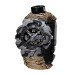 Patriot 005 Тризуб срібло Сірий камуфляж Паракордовий ремінець Desert Camo + Короб